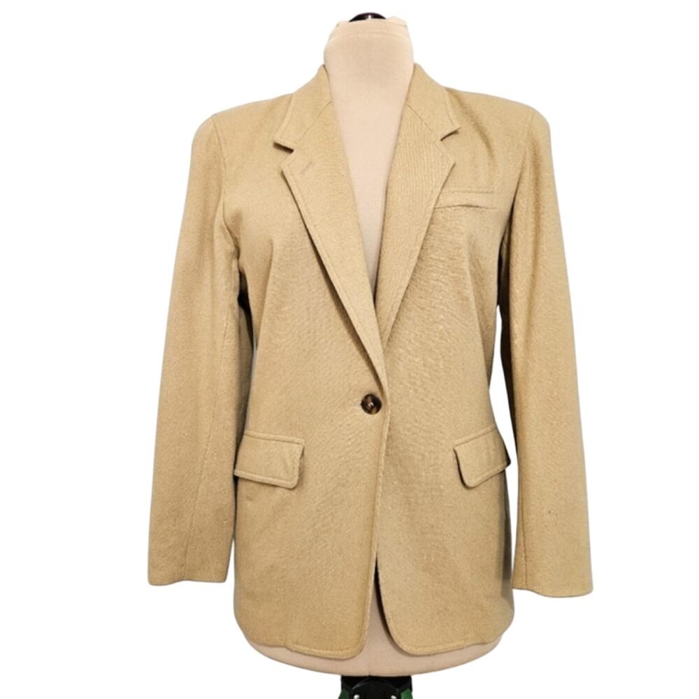 Liz Sport by Liz Claiborne Wool Lined Blazer Size 6 Career Suit Jacket